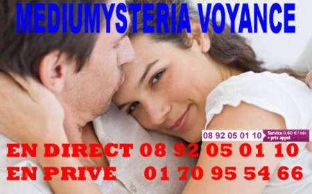 VOYANCE DE L'AMOUR MEDIUMYSTERIA 0892 05 01 10