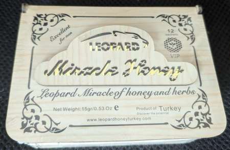  Miel aphrodisiaque LEOPARD MIRACLE HONEYVIP 15x12g
