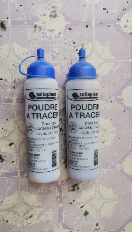 2 POUDRE A TRACER Bleu 180G TALIAPLAST