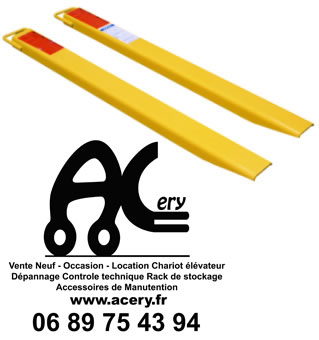RALLONGE DE FOUCHE CHARIOT ELEVATEUR