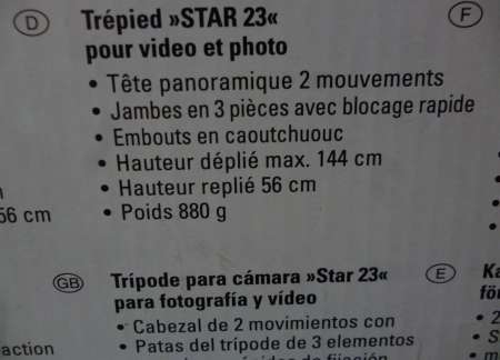 Trépied pour appareil photo