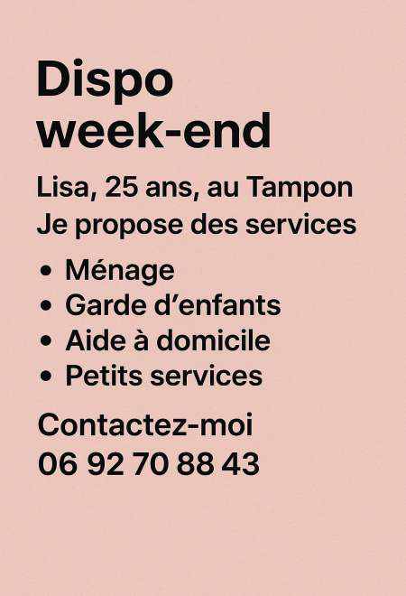 Service week-end 974