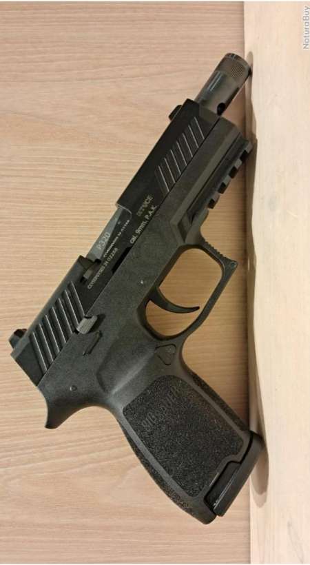 9mm pistolet p320 + munitions