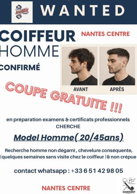 Coupe homme gratuite