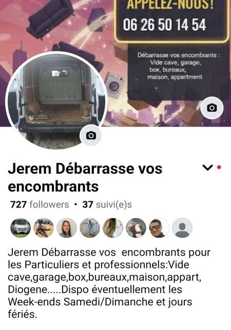 Jerem débarrasse vos encombrants