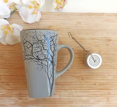 Arabesque - Grand mug comme neuf  boule à thé