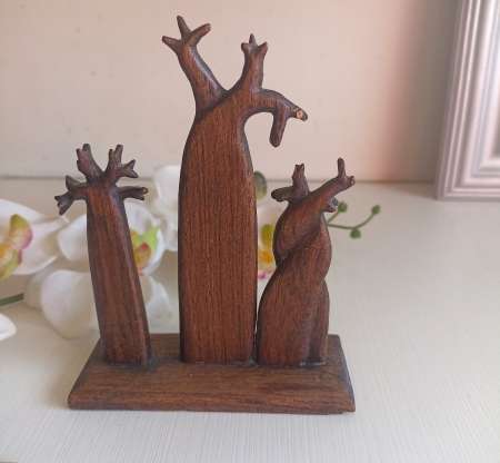 Sculpture baobab en bois décoratif
