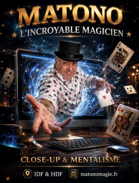 Magicien close-up à Noyon