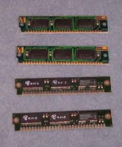 lot de 4 mémoires 256ko  pour Atari 520