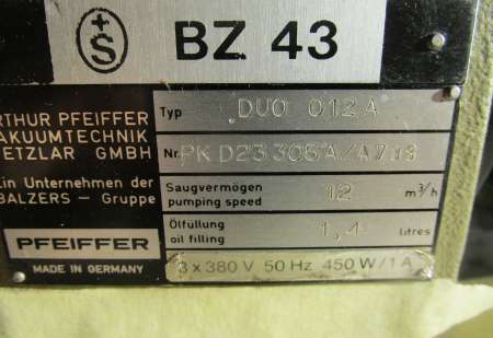 Pfeiffer BZ43