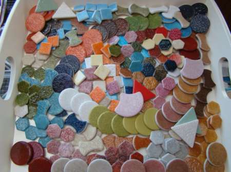 3 KG d'émaux de Briare mosaïque