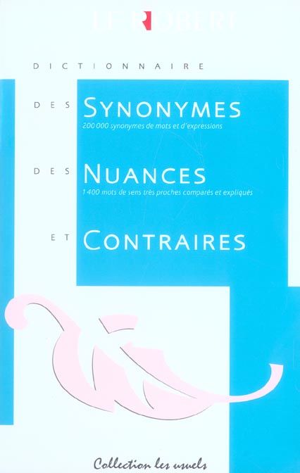 DICTIONNAIRE SYN/NUAN/CONT