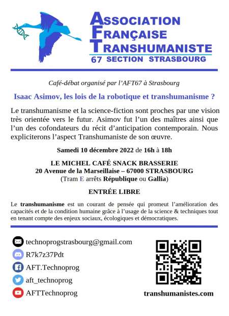 Conférence : Asimov et le Transhumanisme