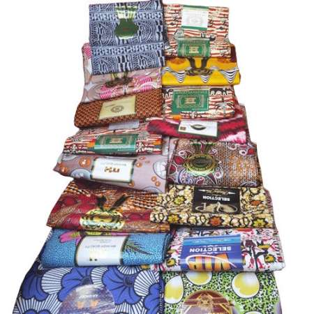  Coupons de tissus pagne wax Africain en polycoton