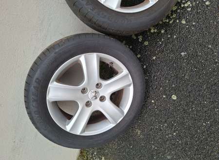 Jantes Alu 307 Peugeot avec pneus