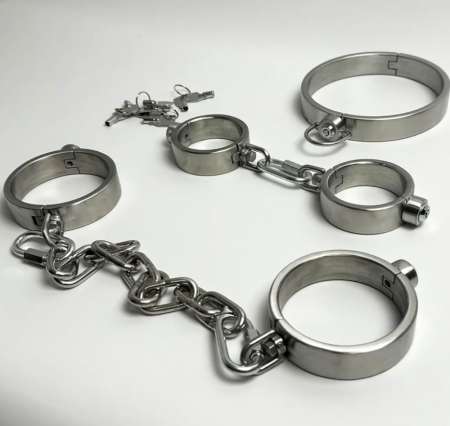 Lot chaîne BDSM en acier