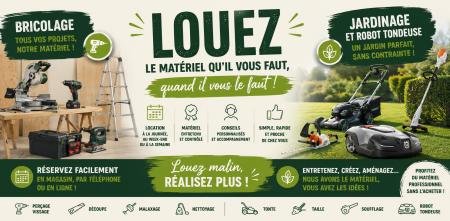 Location de materiel de bricolage et jardinage