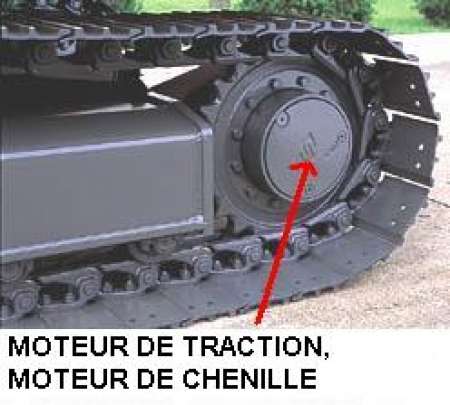 Moteur de traction / moteur de chenille mini pelle